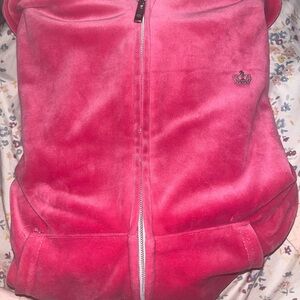 Juicy Couture Fuchsia Velour Hoodie